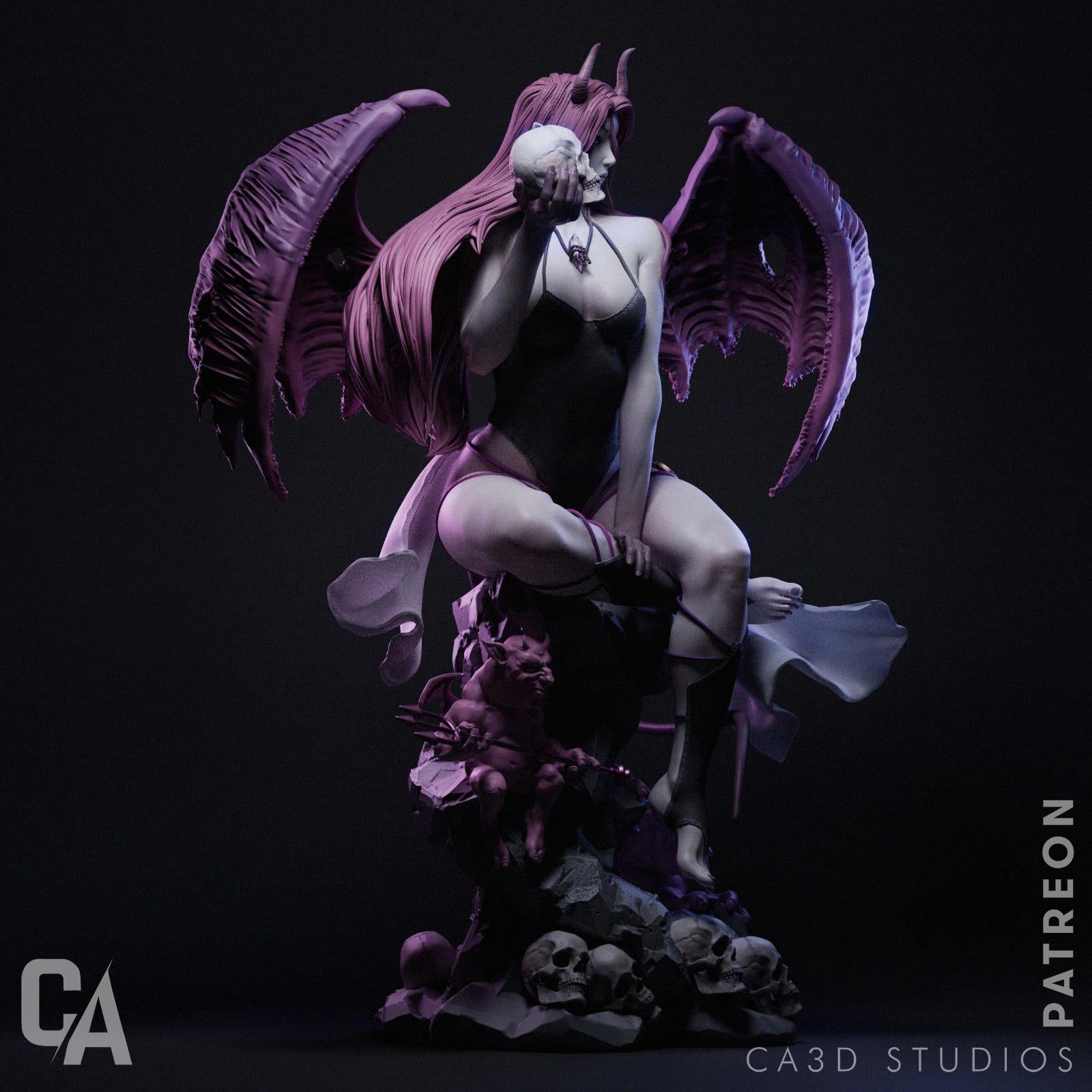 Succubus | Figurine | Collectible | Pin Up | CA 3D Studios