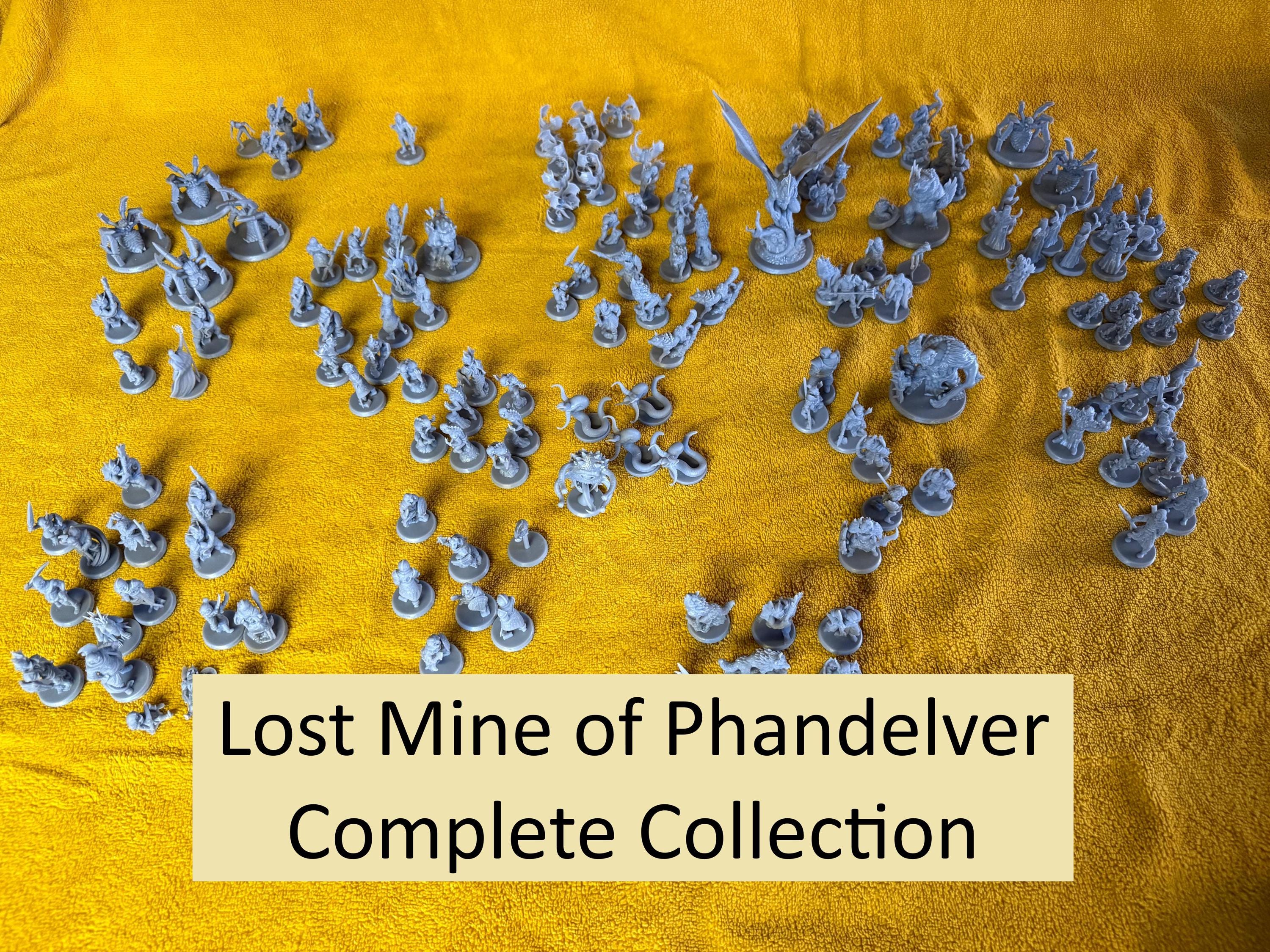 RPG Miniature Set - 118 pieces - compatible with Lost Mine of Phandelver