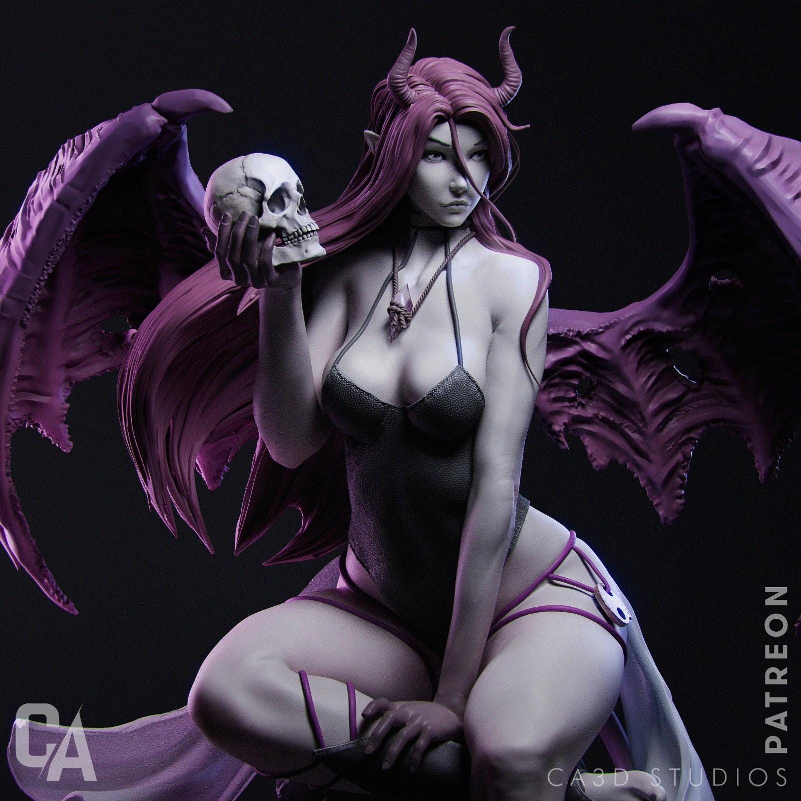 Succubus | Figurine | Collectible | Pin Up | CA 3D Studios