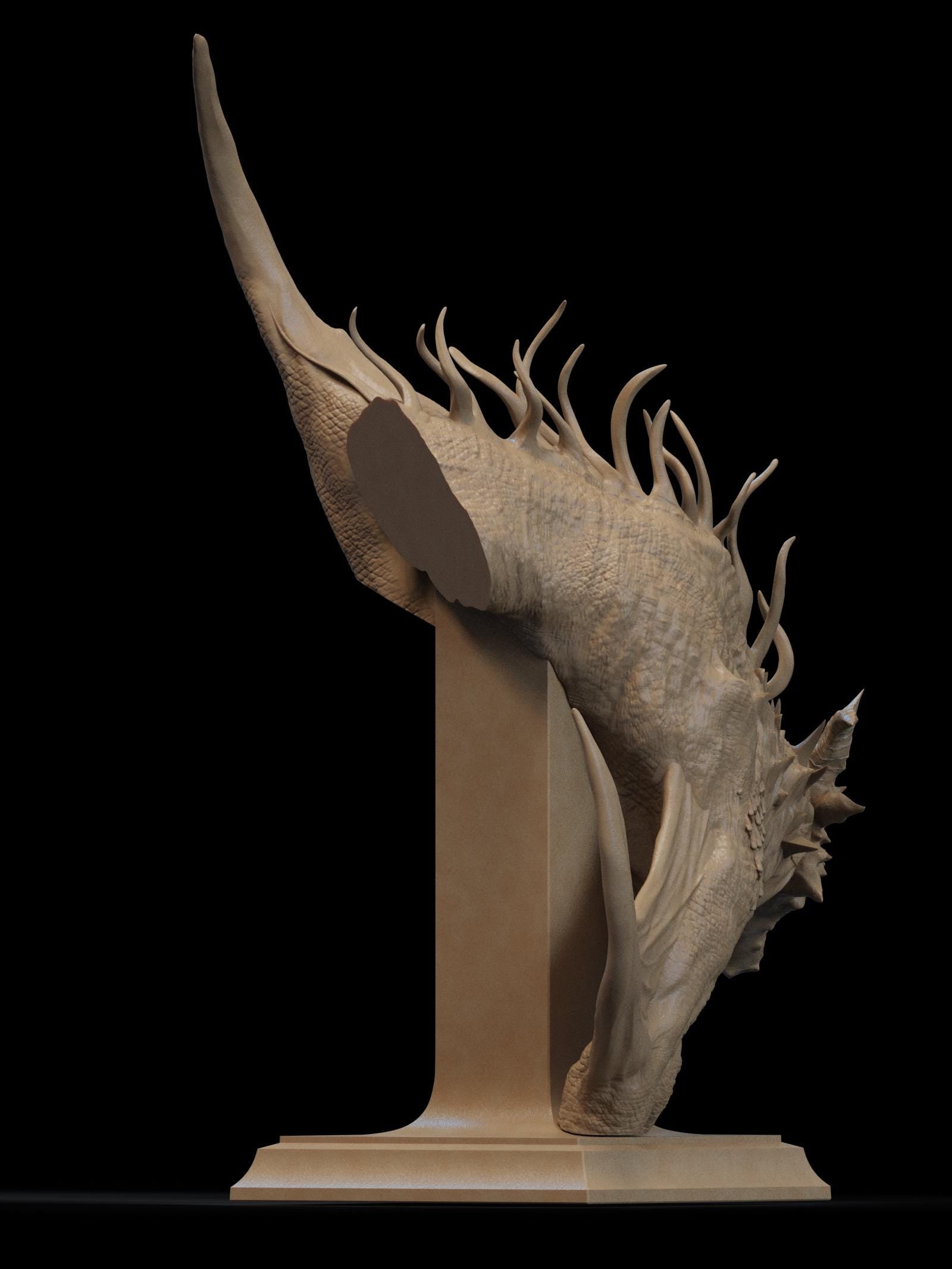 Elegy of the Wyrm | Bust | Figurine | Collectible | Pin Up | CA 3D Studios