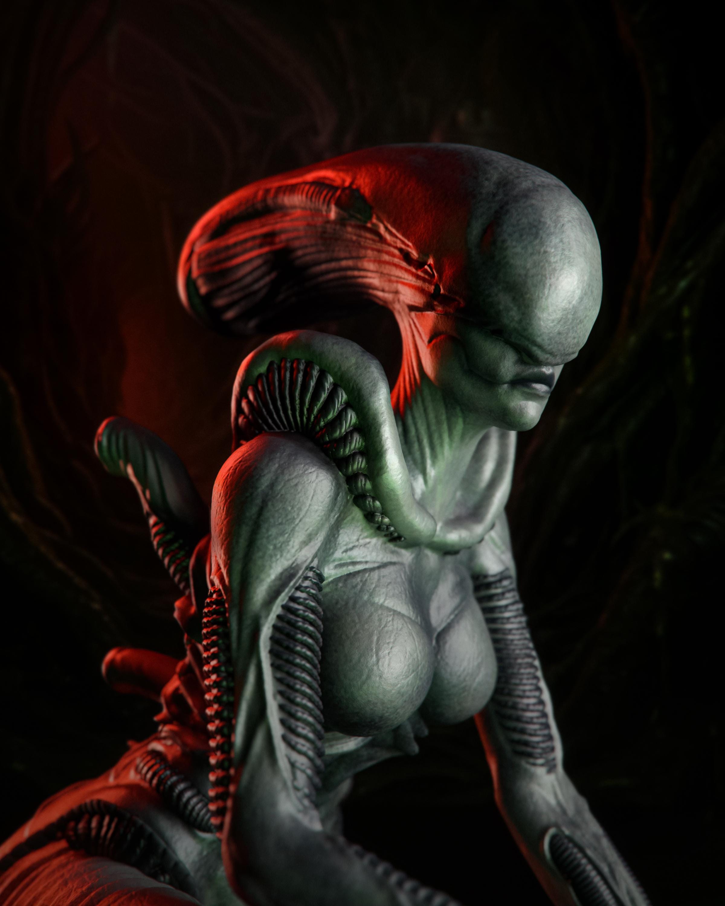 Alien |F| Figurine | Collectible | Pin Up | CA 3D Studios