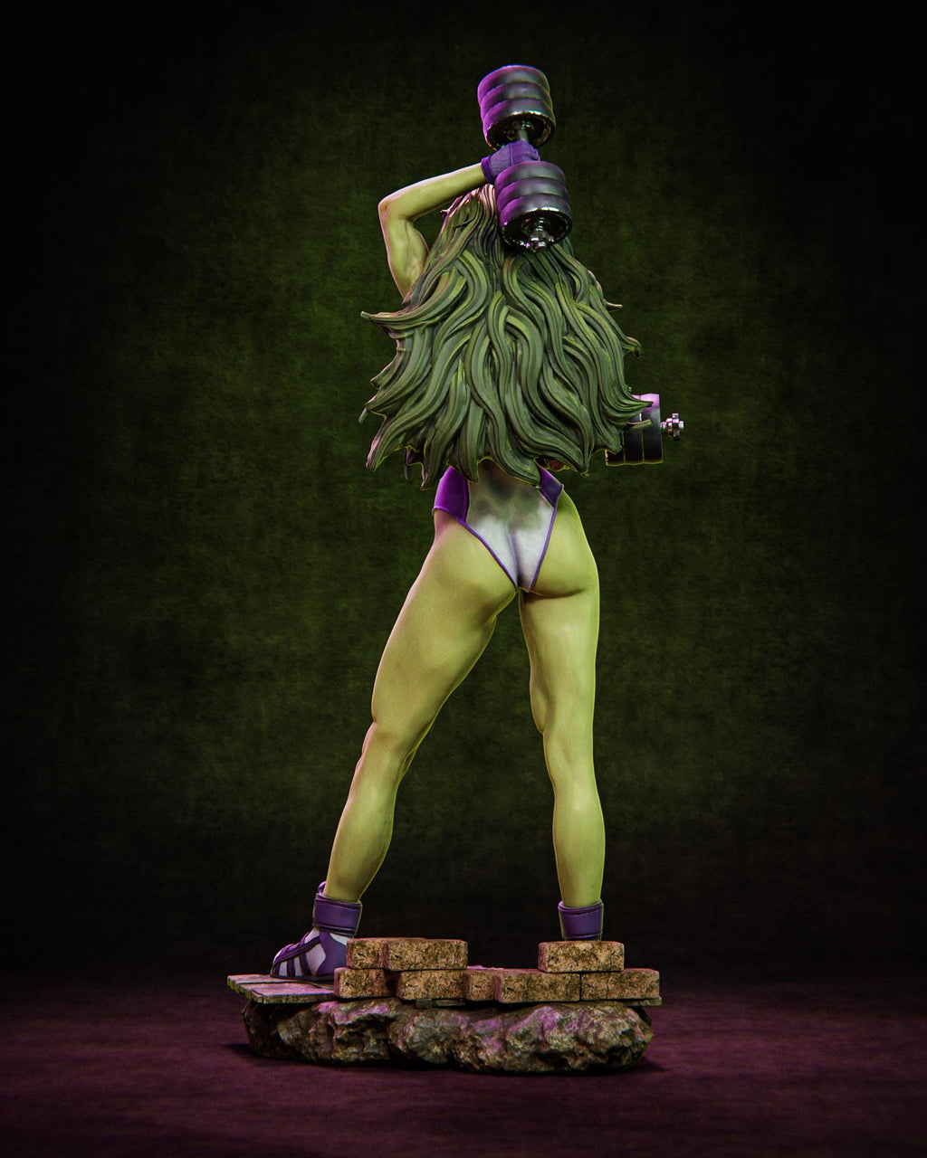 Female Hulk | Figurine | Collectible | Pin Up | CA 3D Studios