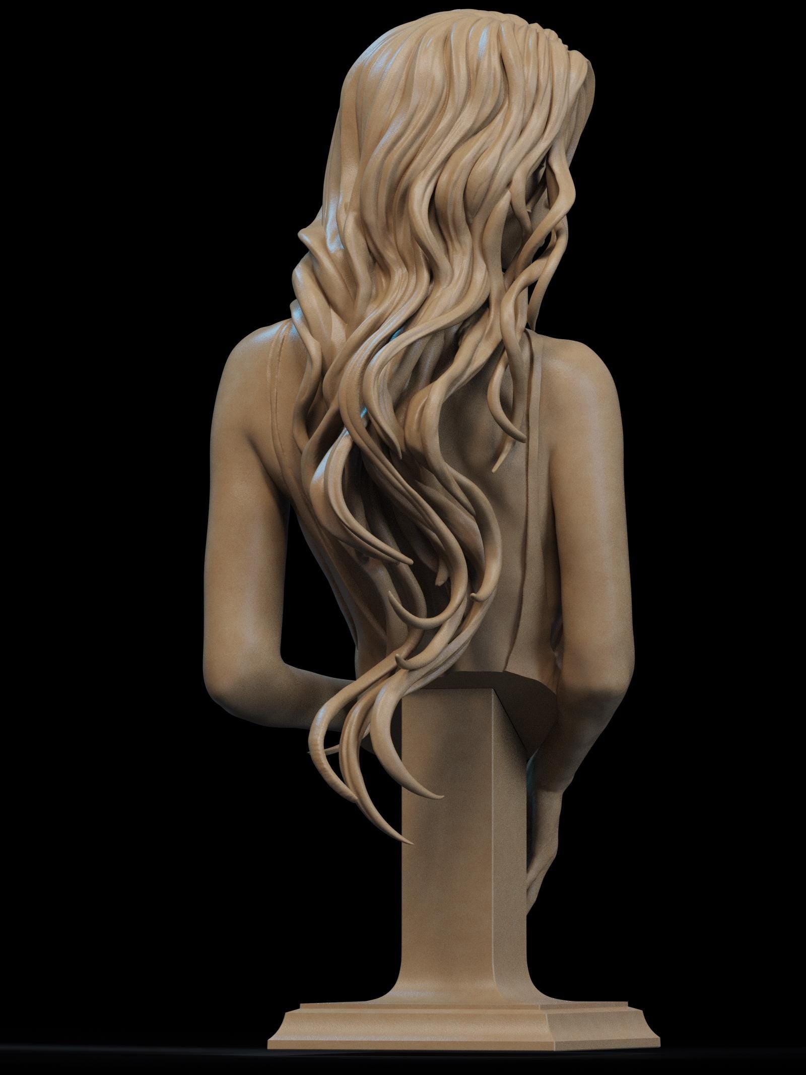 Lady of the Lake | Bust | Figurine | Collectible | Pin Up | CA 3D Studios