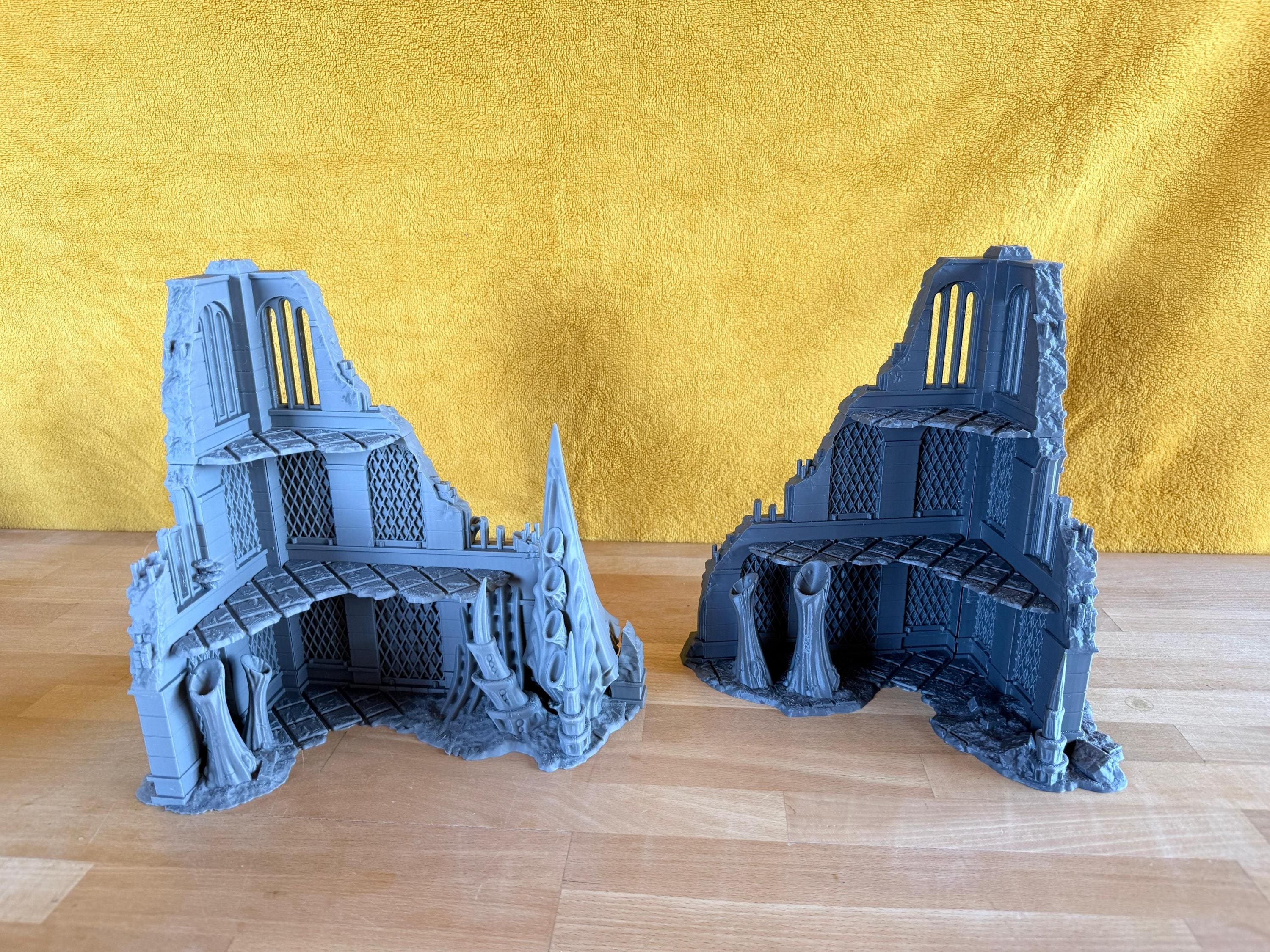 Tulipa, The Infested World. 3d Printing Designs Bundle. Alien Bio Swarm, Hive, Scifi Ruins. Terrain and Scenery for Wargames