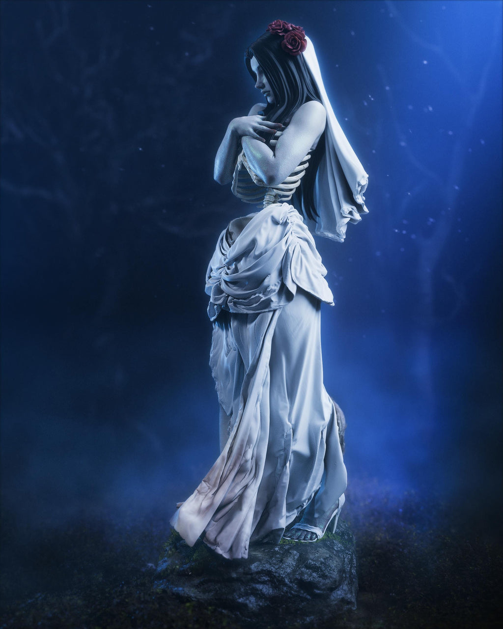 Undead Bride | Figurine | Collectible | Pin Up | CA 3D Studios