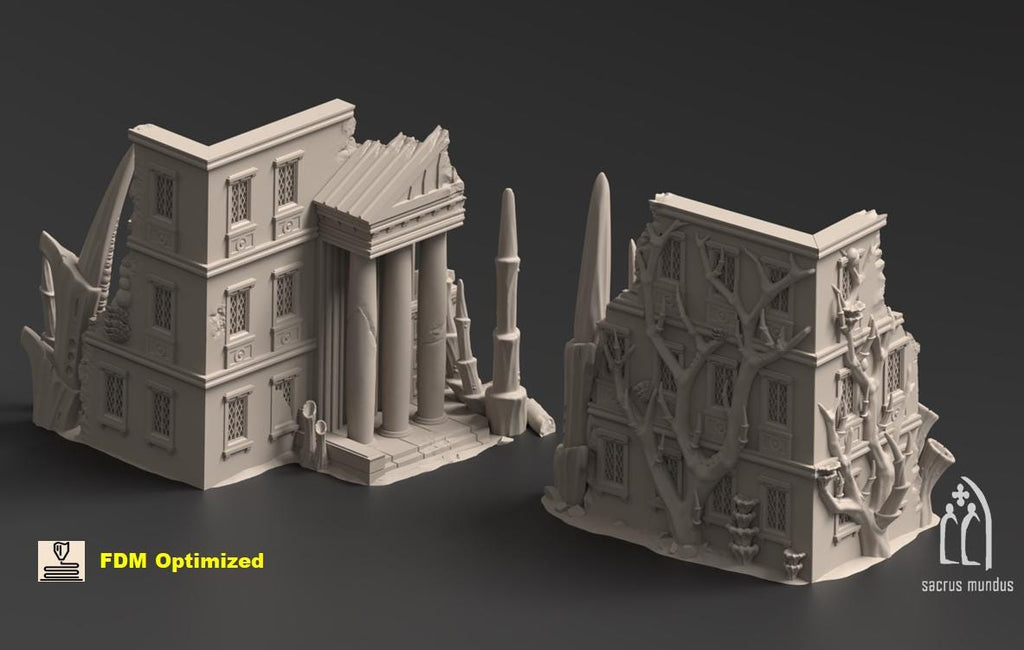 Tulipa, Evolved Infestation. 3d Printing Designs Bundle. Alien Bio Swarm, Hive, Scifi Ruins. Terrain and Scenery for Wargames