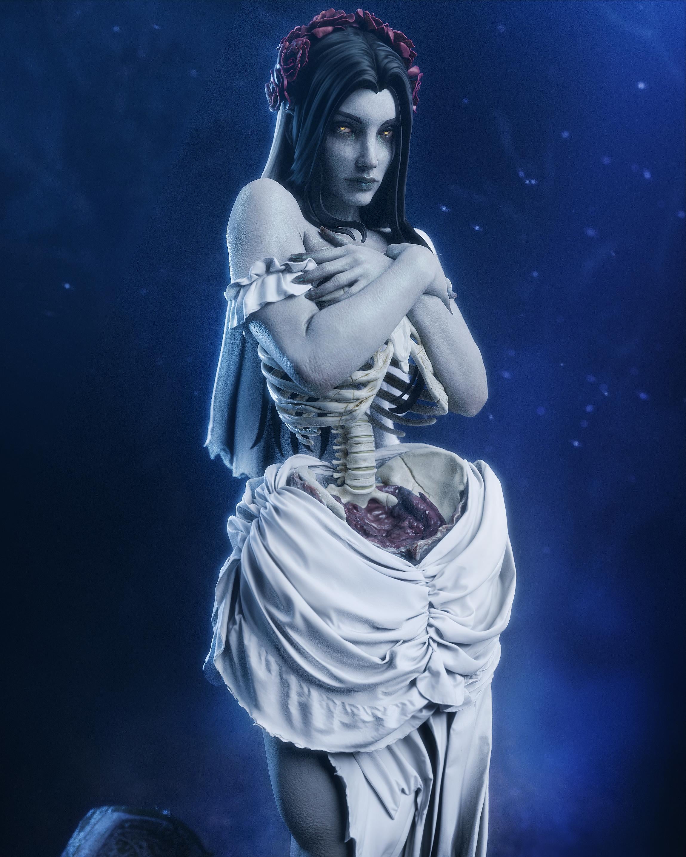 Undead Bride | Figurine | Collectible | Pin Up | CA 3D Studios