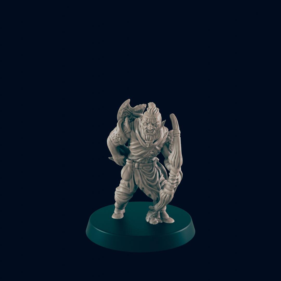 Orc Warband | 12 Figures | D&D Miniatures - DnD Minis, Dungeons and Dragons, Pathfinder, and Role Playing Games